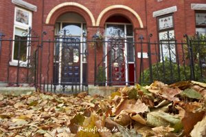 dublin herbst hauseingang