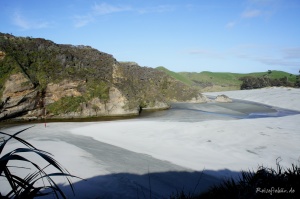 neuseeland suedinsel golden bay strand