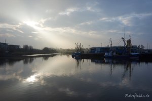 husum hafen sonnenaufgang