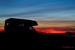 camper sonnenuntergang