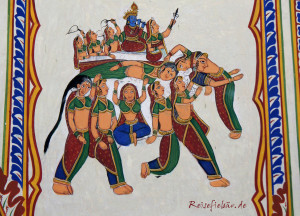 indien mandawa wandmalerei